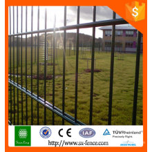 Dark green pvc spraying double wire fence